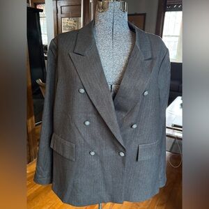 NWT Niki Lotan for Target Double Breasted Herringbone Jacket 1X XXL New from ‘21